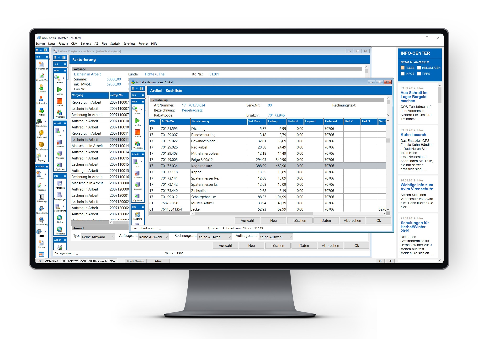 Warenwirtschaft Arista - C.O.S. Software GmbH