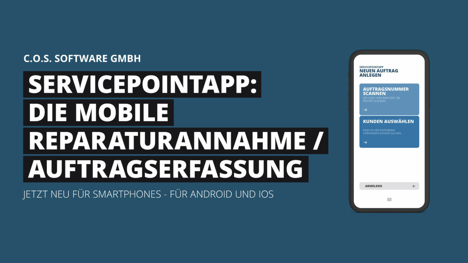 ServicePointApp: Die mobile Reparaturannahme und Auftragserfassung für Smartphones.