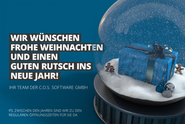 C.O.S. Software GmbH wünscht Frohe Weihnachten!